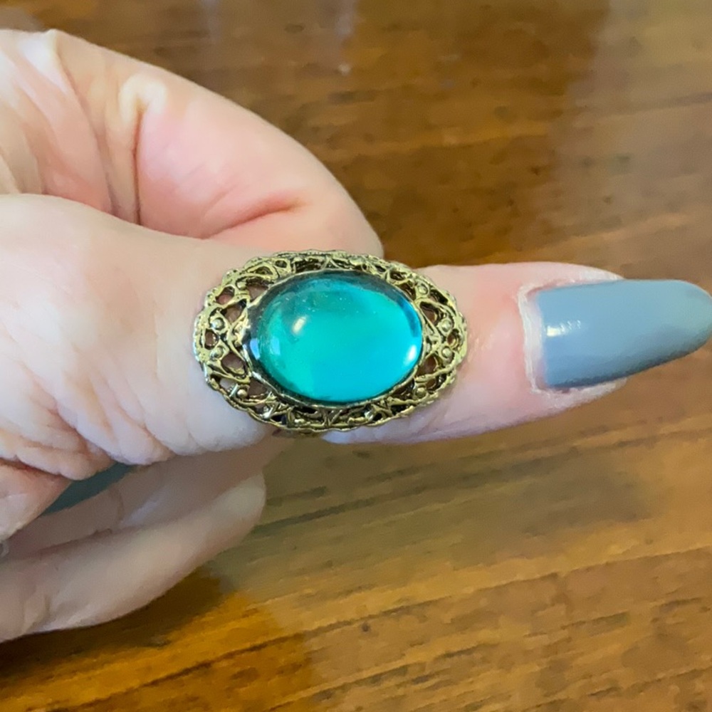Turquoise statement ring - Picture 5 of 5